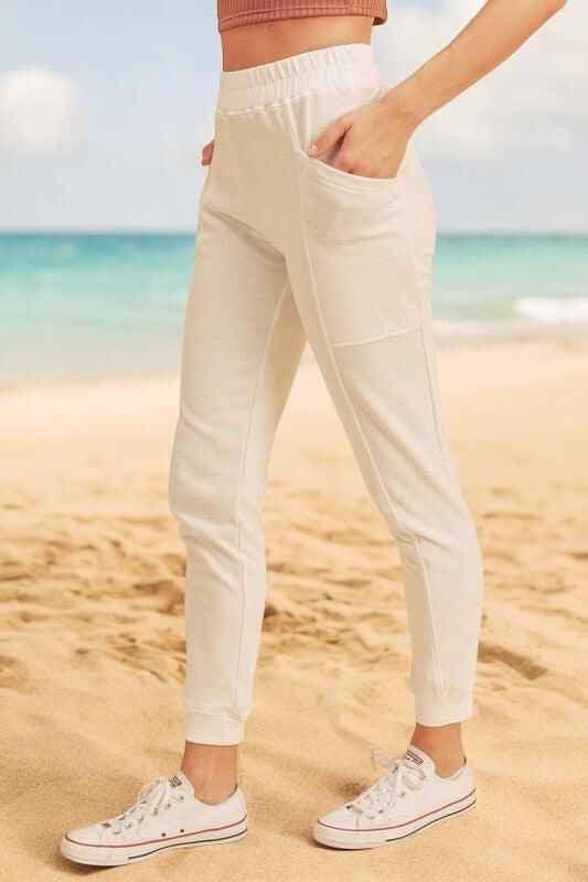 Patch Pockets Tapered Joggers Joggers