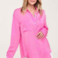 Silky Button-Down Shirt Shirts & Tops