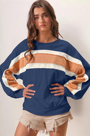 French Terry Color Block Sweatshirt Shirts & tops