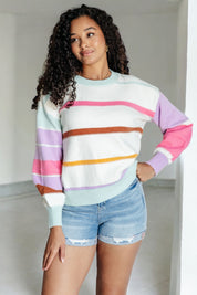 Flawless Features Striped Sweater Tops