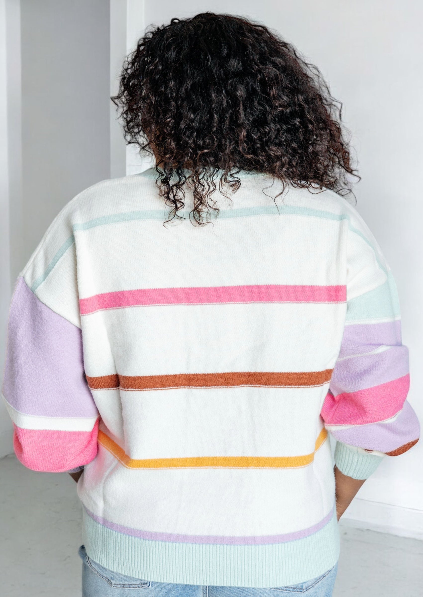 Flawless Features Striped Sweater Tops