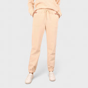 Side Pockets Sweat Joggers Cream Bottoms