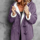 Full Size Cozy Sherpa Lined Toggle Coat with Hood Plus Size - DAVERRI FASHIONS