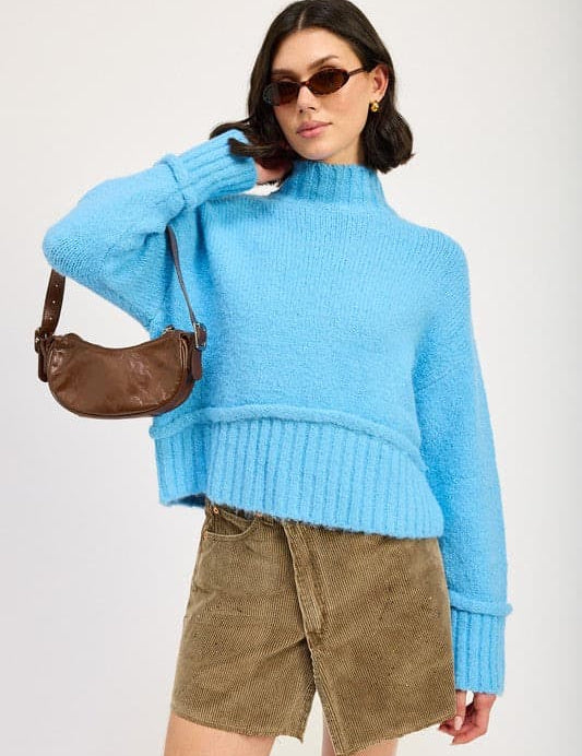 Emory Park Mock Turtleneck Sweater Tops