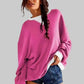 Oversized Dropped Shoulder Long Sleeve Sweatshirt - DAVERRI FASHIONS