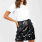 Sequin Mini Skirt - DAVERRI FASHIONS