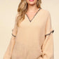 Haptics Contrast Stitching Long Sleeve Hooded Sweater Sweaters