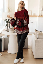 Haptics ombre striped sweater Tops