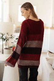 Haptics ombre striped sweater Tops