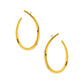 Oval Hoop Earrings Gold Earrings