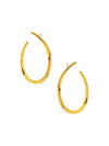 Oval Hoop Earrings - DAVERRI FASHIONS