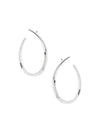 Oval Hoop Earrings - DAVERRI FASHIONS