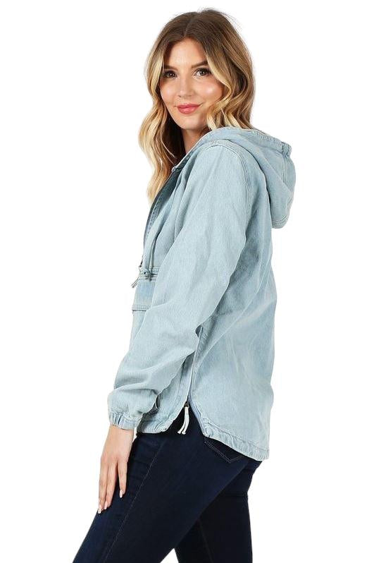 Women's Denim Hooded Jacket Coats & Jackets