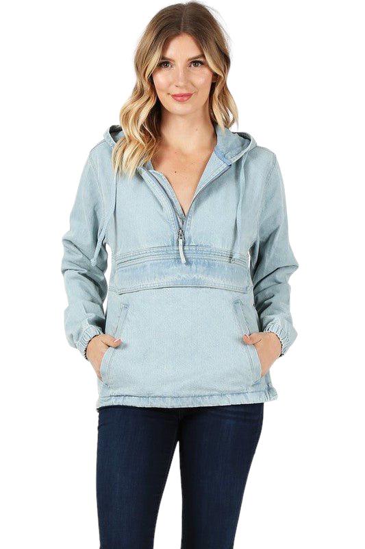 Women's Denim Hooded Jacket Coats & Jackets