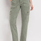 High Rise Cargo Straight Jeans Jeans