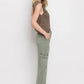 High Rise Cargo Straight Jeans Jeans