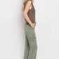 High Rise Cargo Straight Jeans Jeans
