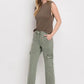 High Rise Cargo Straight Jeans Jeans