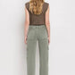 High Rise Cargo Straight Jeans Jeans