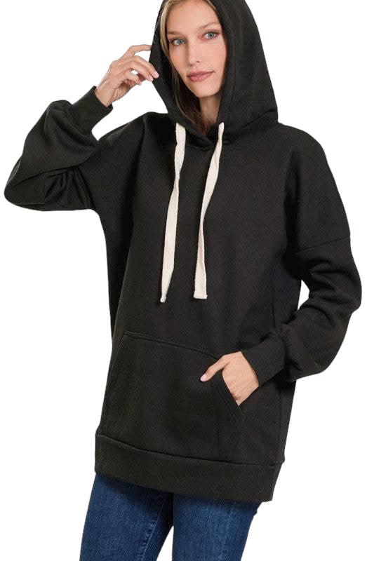 Zenana Loose Fit Hoodie Hoodies