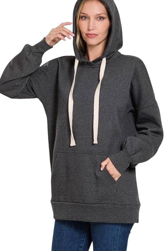 Zenana Loose Fit Hoodie Hoodies