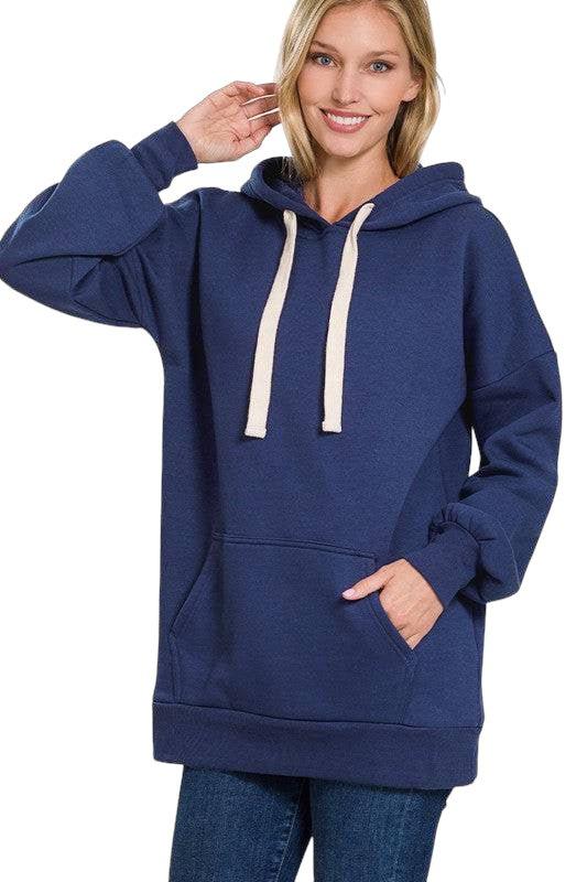 Zenana Loose Fit Hoodie Hoodies