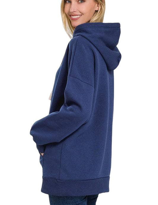 Zenana Loose Fit Hoodie Hoodies