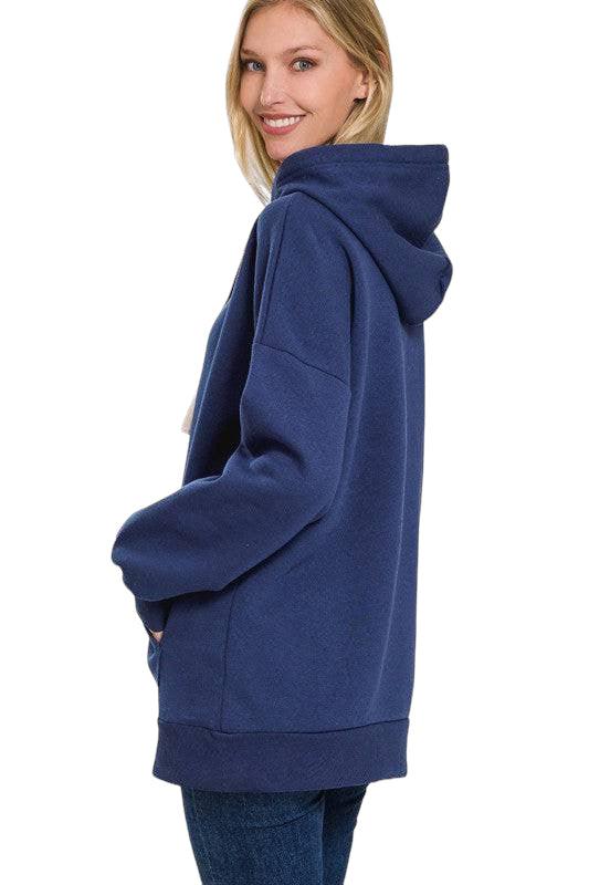 Zenana Loose Fit Hoodie Hoodies