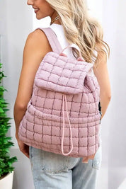 Quilted Puffer Backpack Mauve OneSize Handbags