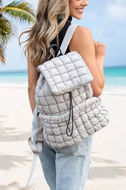 Quilted Puffer Backpack Pebble OneSize Handbags