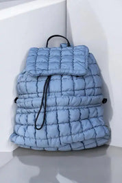 Quilted Puffer Backpack Handbags