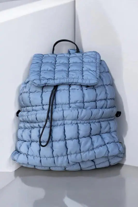 Quilted Puffer Backpack Handbags