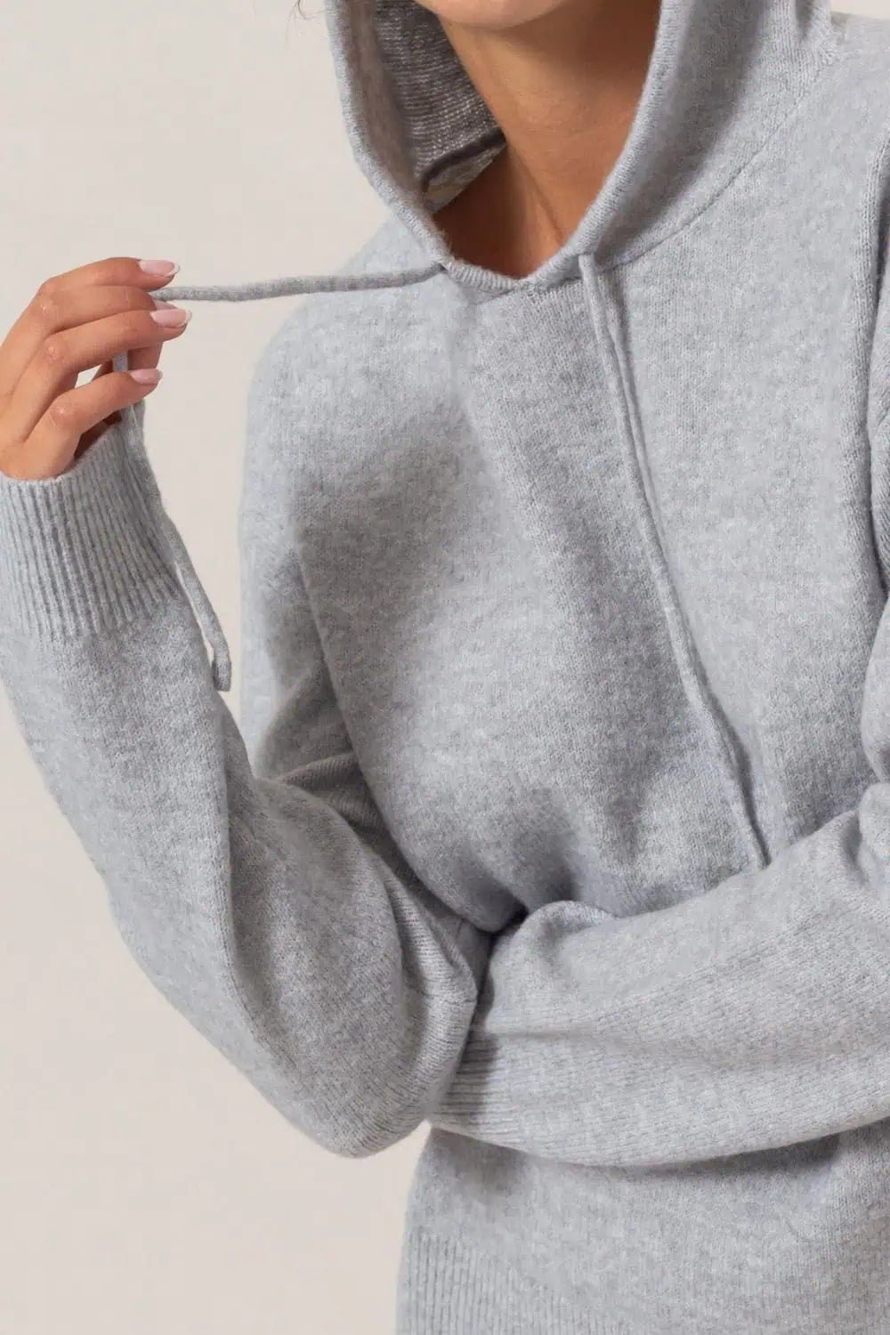 HYFVE Drawstring Long Sleeve Hooded Sweater Tops