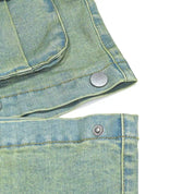 High-Waisted Convertible Cargo Jeans | Cargo Jeans Daverri Fashions