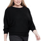 Zenana Plus Batwing Sleeve Knit Top-Casual Comfort Shirts & Tops