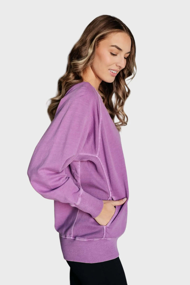 Hands Down Favorite Sweatshirt in Light Plum Tops