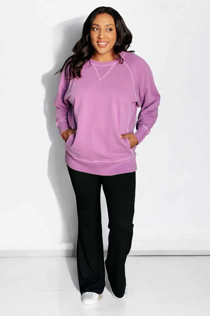 Hands Down Favorite Sweatshirt in Light Plum Tops