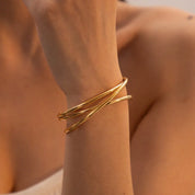 Minimalist Stainless Steel Cuff Bracelet | Bracelets Daverri Fashions