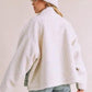 Loose Fit Sherpa Denim Jacket - DAVERRI FASHIONS