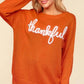 Haptics Full Size Metallic Glitter Embroidery Sweater Sweaters