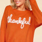 Haptics Full Size Metallic Glitter Embroidery Sweater Sweaters