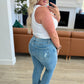 Isla Mid Rise Distressed Released Hem Bootcut Jeans Womens