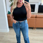 Campbell High Rise Center Seam Detail Straight Jeans Jeans