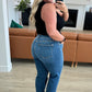 Campbell High Rise Center Seam Detail Straight Jeans Jeans