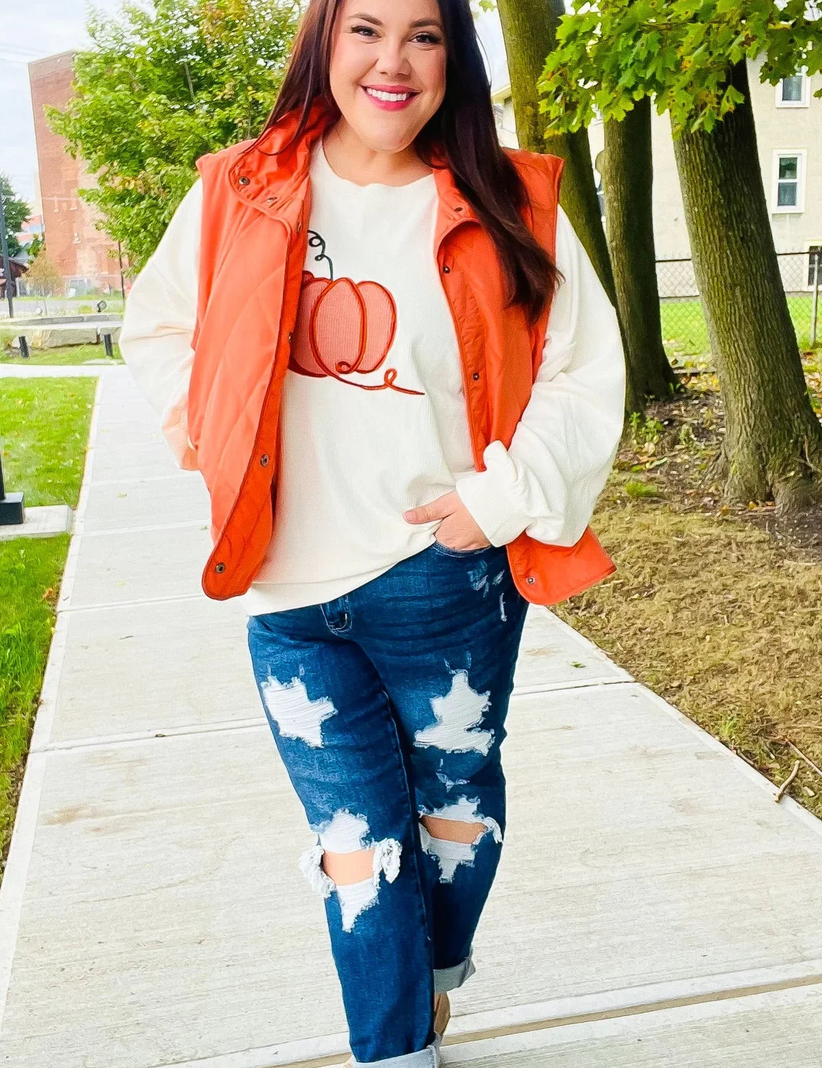 Weekend Ready Rust High Neck Snap Button Quilted Puffer Vest | Daverri Fashions