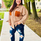 Start Your Day Rust Flannel Plaid Oversized Shacket - DAVERRI FASHIONS