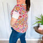 Always Fun Ivory & Fuchsia Stripe and Crochet Print Top - DAVERRI FASHIONS