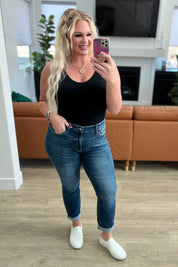 London Midrise Cuffed Boyfriend Jeans Jeans