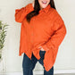Everyday Rust Button Down Sharkbite Cotton Tunic Top - DAVERRI FASHIONS