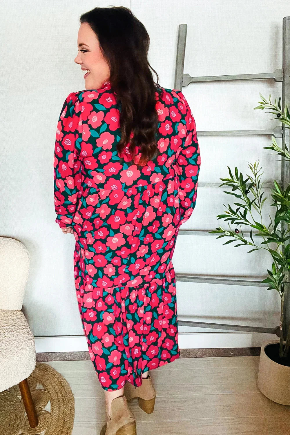 Look Adorable Ribbon Bow Tie Babydoll Tiered Maxi Dress | Daverri Fashions